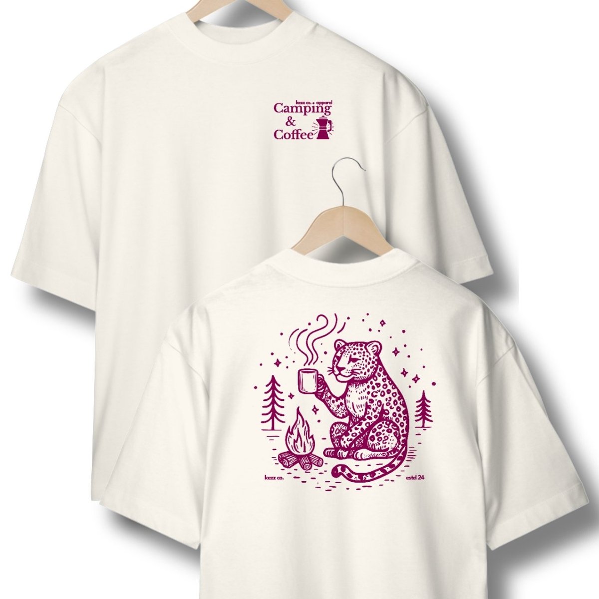 Nome do produto: Oversized Camping & Coffee (Onça)