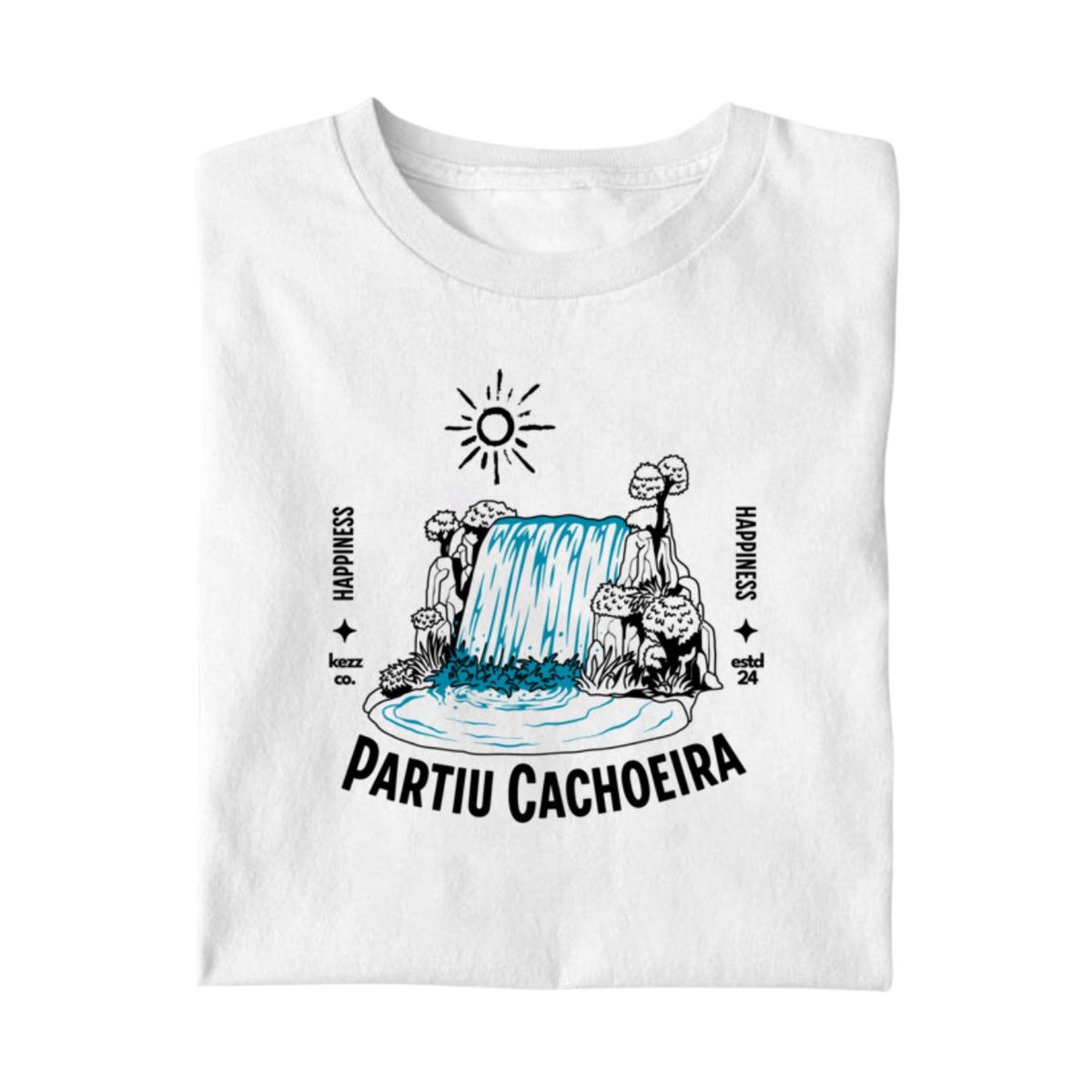 Nome do produto: Camiseta Partiu cachoeira
