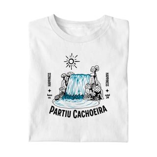 Nome do produto Camiseta Partiu cachoeira