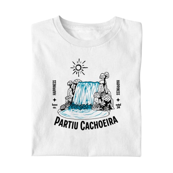 Camiseta Partiu cachoeira
