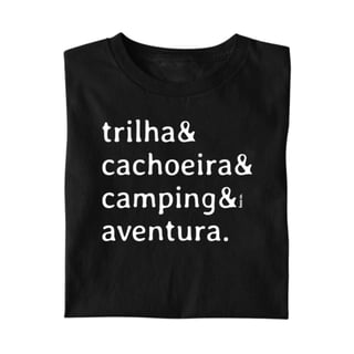 Camiseta Trilha & Cachoeira & Camping & Aventura 2
