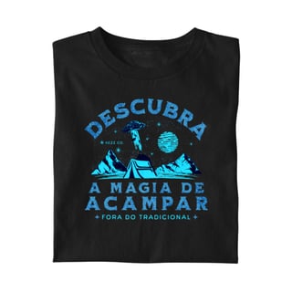 Camiseta Descubra a Magia de Acampar 2