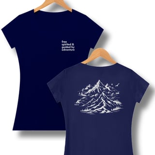 Nome do produto Baby look Free Spirited & Guided by Adventure