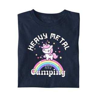 Camiseta Heavy Metal and Camping