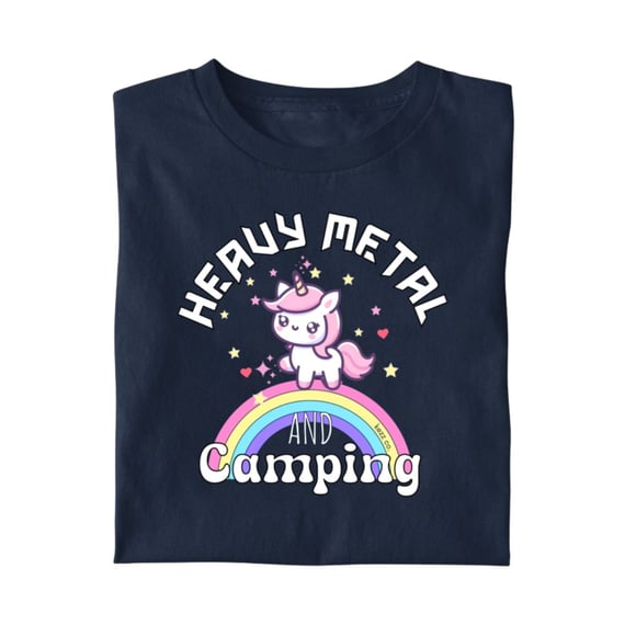 Camiseta Heavy Metal and Camping