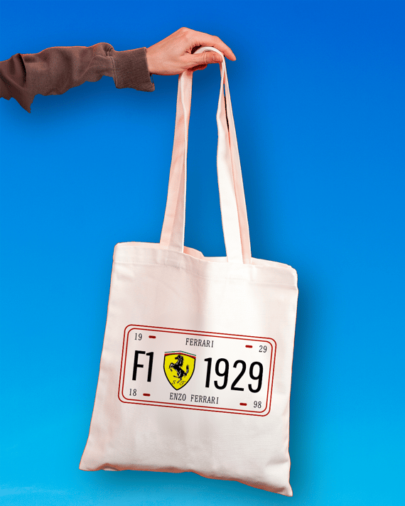 Placa Ferrari : ECOBAG
