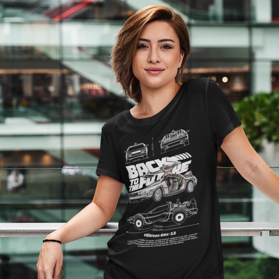 Nome do produto: Camiseta DeLorean De Volta Para o Futuro