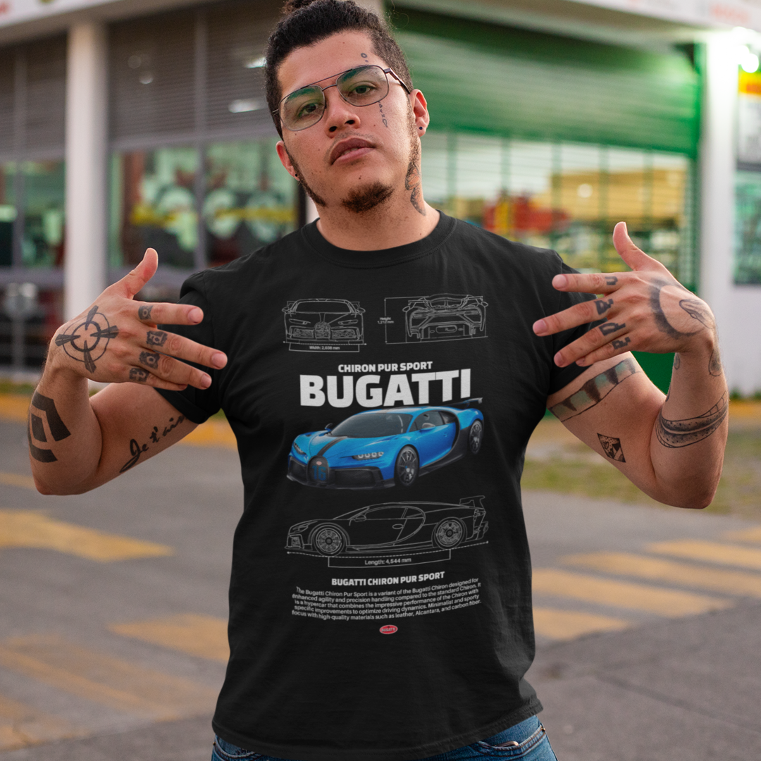 Nome do produto: Camiseta Bugatti Chiron Pur Sport