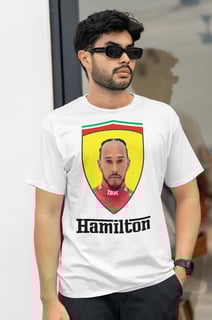 Nome do produto Camiseta Hamilton Logo Ferrari 