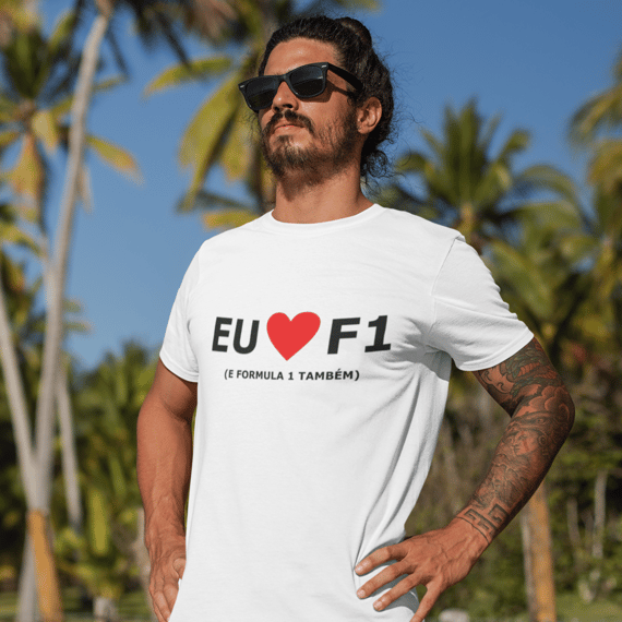 Camiseta Eu amo F1