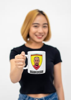 Nome do produto Caneca Hamilton Logo Ferrari