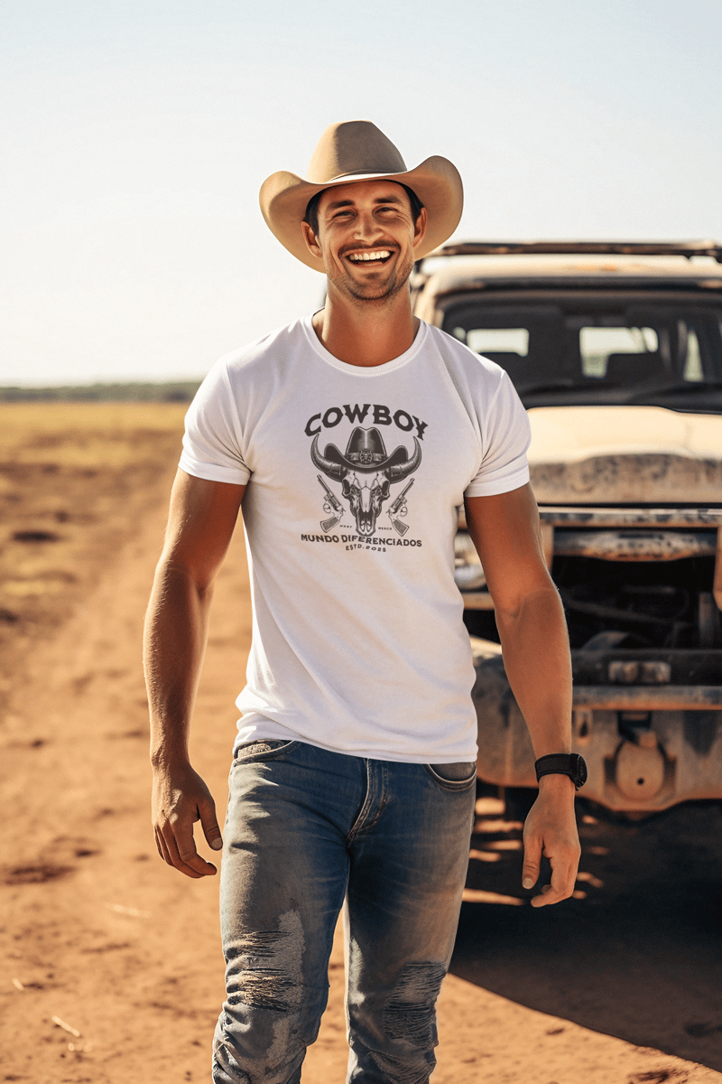 Nome do produto: Camiseta Prime Mundo Diferenciados Cowboy Skull