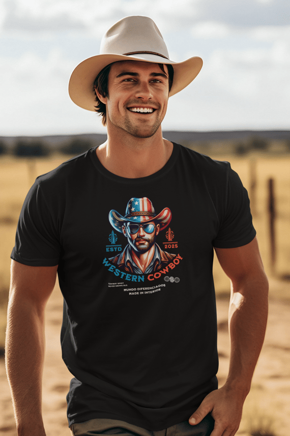Camiseta Quality Mundo Diferenciados Western Cowboy