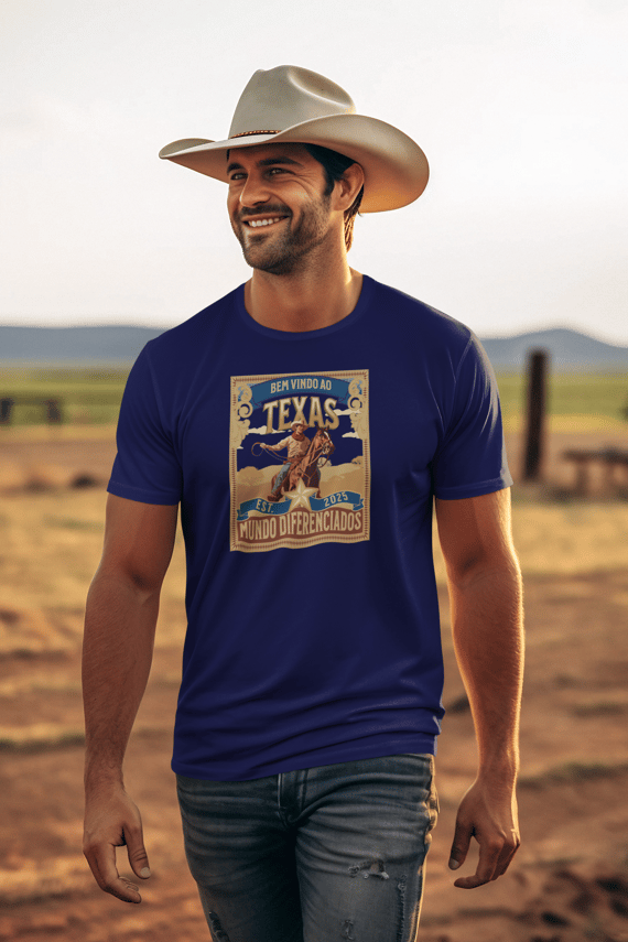 Camiseta Quality Mundo Diferenciados Western Cowboy