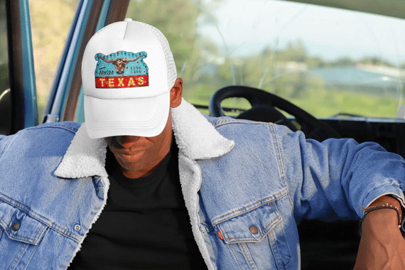Boné Mundo Diferenciados Americano com Tela Placa Texas