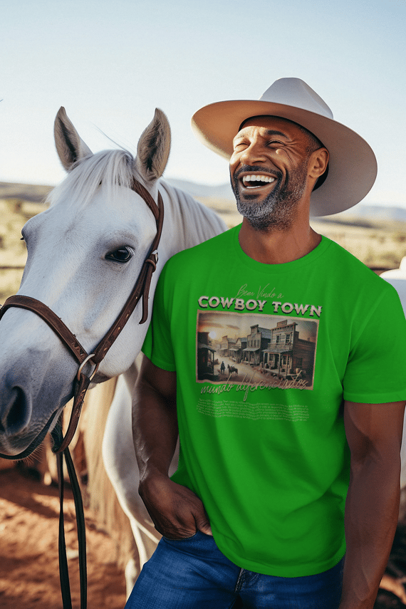 Camiseta Quality Mundo Diferenciados Cowboy Town