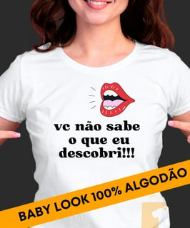 CAMISETA FRASE FOFOCA BABY LOOK