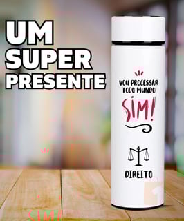 Nome do produto GARRAFA TÉRMICA PRESENTE PARA FORMANDO EM DIREITO 