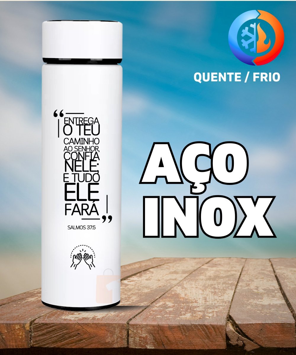 Nome do produto: GARRAFA TÉRMICA SALMOS 37 5