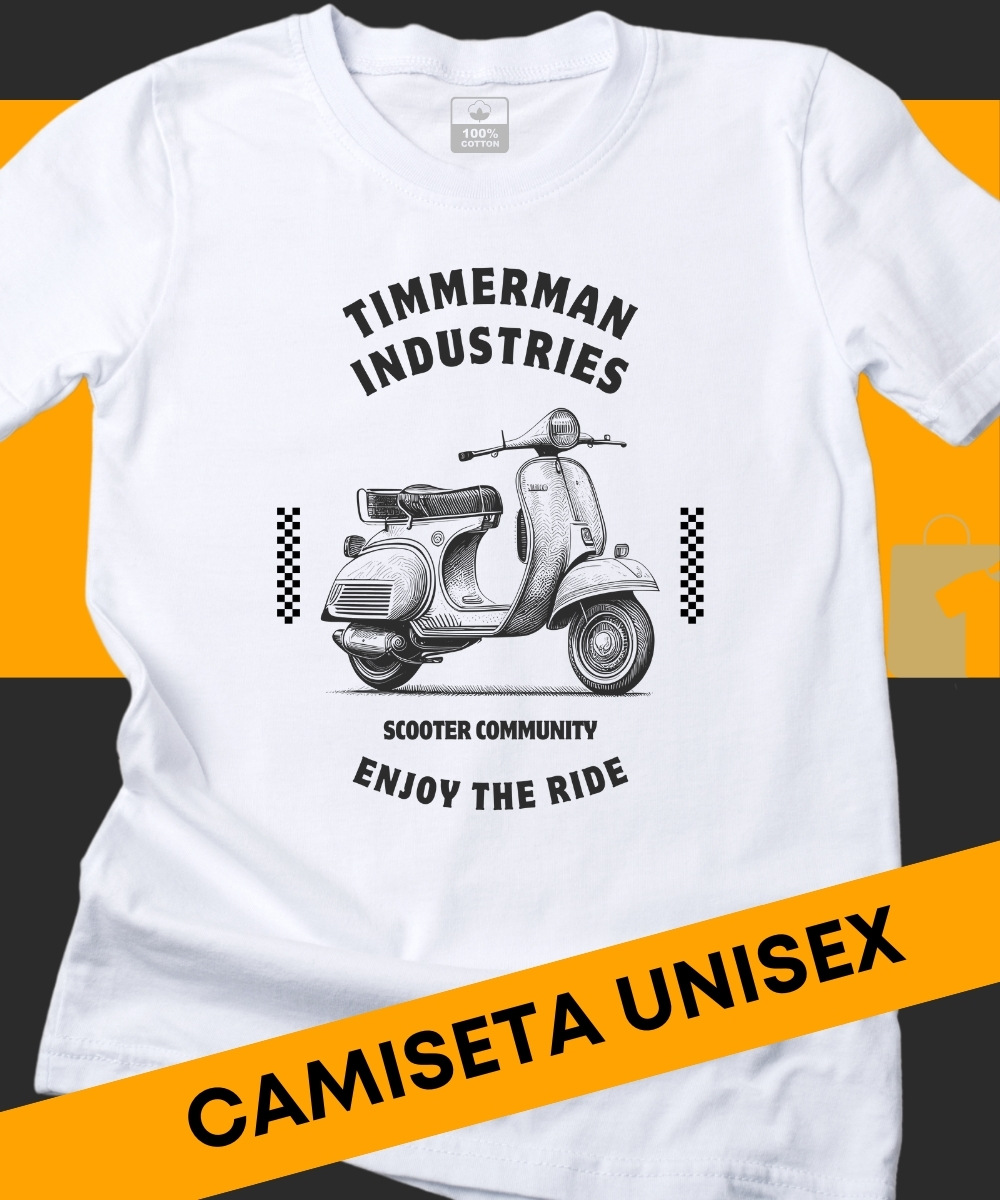 CAMISETA MOTO VESPA ANTIGA