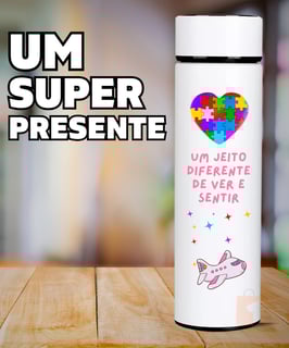 Nome do produto GARRAFA TÉRMICA CORAÇÃO DO AUTISMO