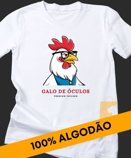 CAMISETA GALO DE ÓCULOS ESTILO E IRONIA 