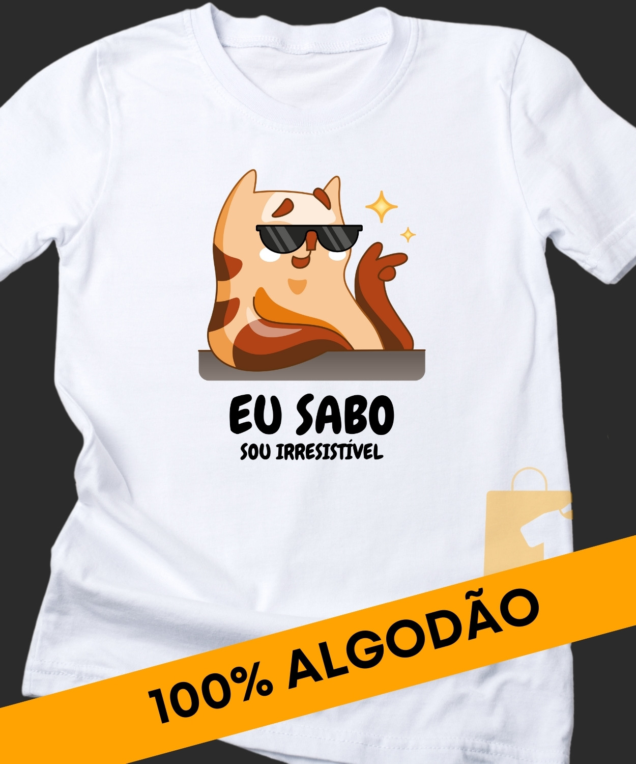 CAMISETA ENGRAÇADA EU SABO SOU IRRESISTÍVEL UNISEX