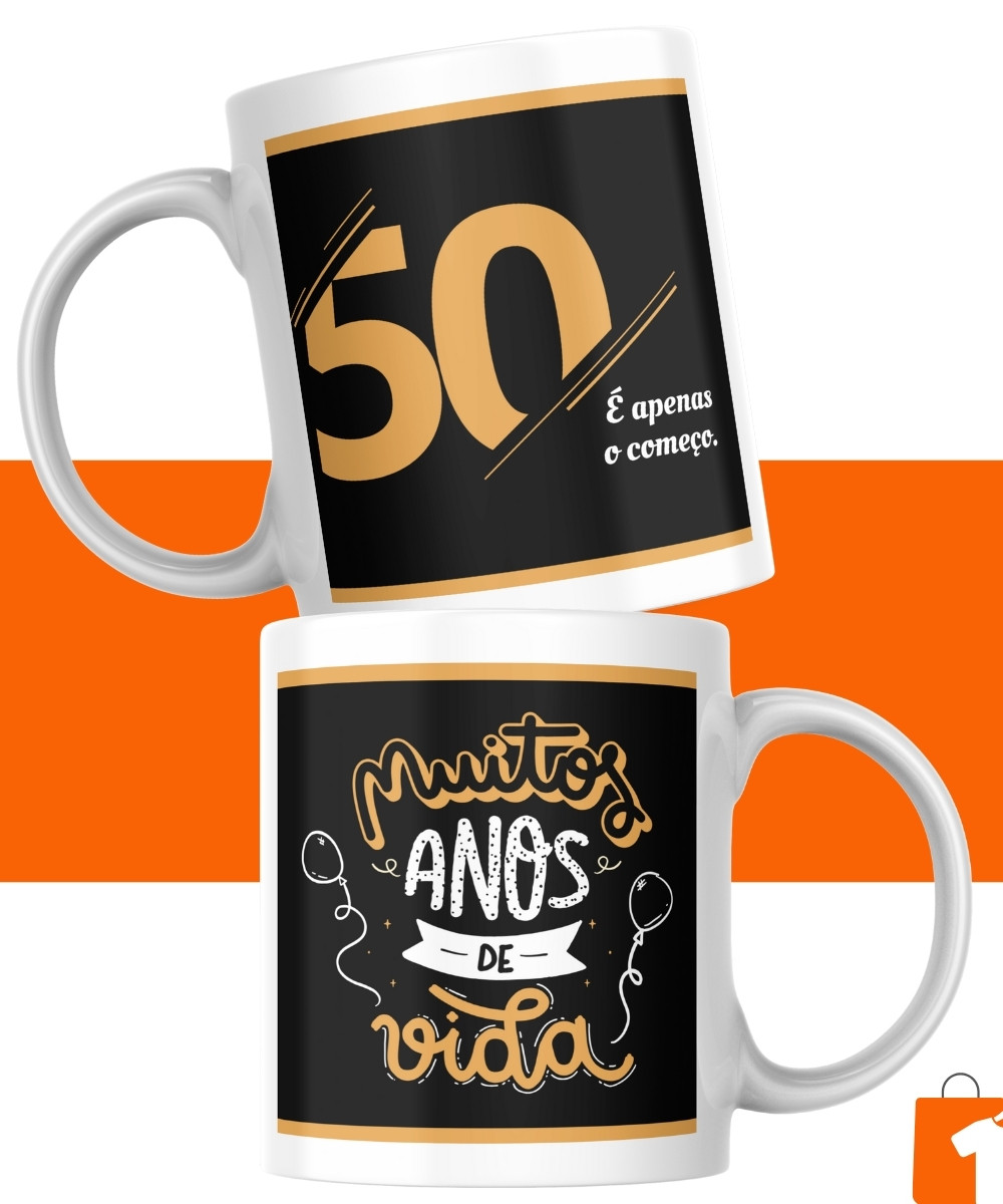 CANECA 50 ANOS HOMEM 