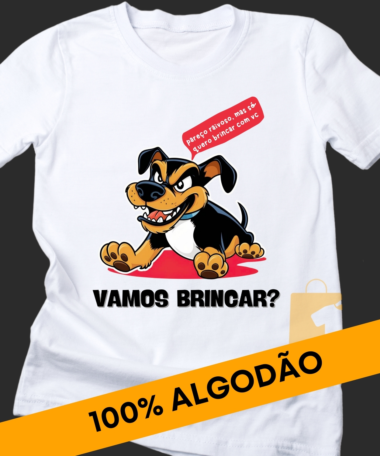 CAMISETA CACHORRO PINSCHER RAIVOSO 