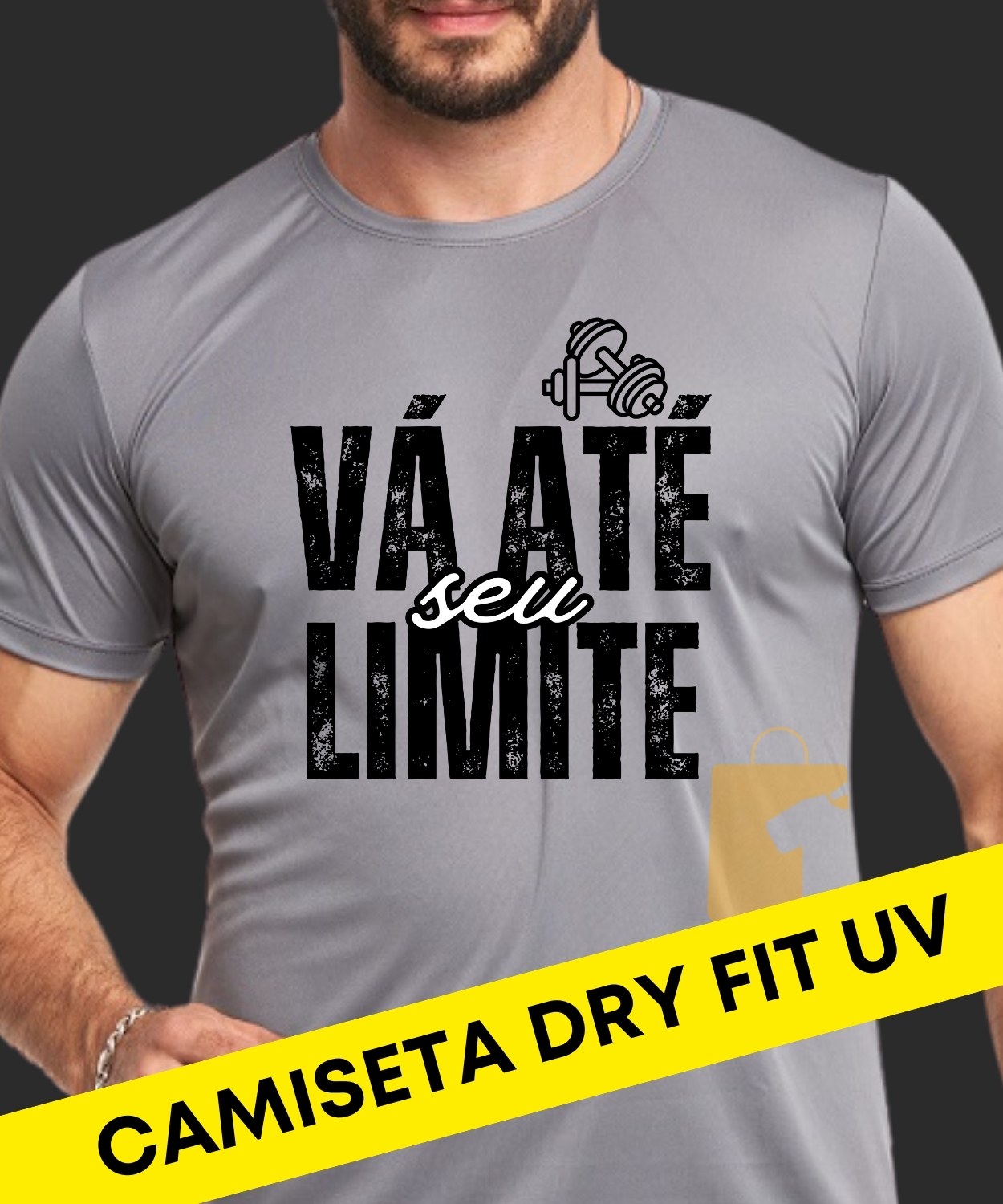 CAMISETA PRESENTE FITNESS MOTIVACIONAL ACADEMIA UNISEX DRY FIT UV