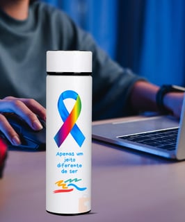 Nome do produto GARRAFA TÉRMICA SÍMBOLO AUTISMO