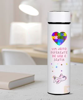 Nome do produto GARRAFA TÉRMICA CORAÇÃO DO AUTISMO