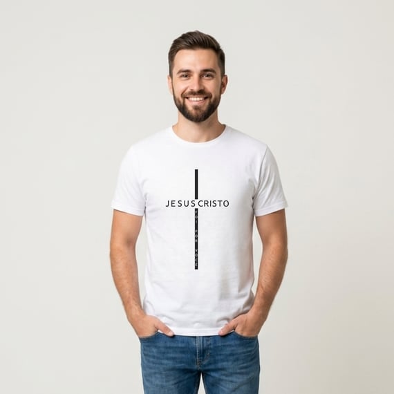 Camiseta Cruz Jesus Cristo