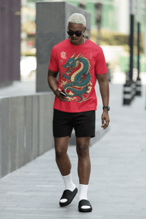 Nome do produto Camiseta Oversized - Dragão Japonês II - Coleção Especial 