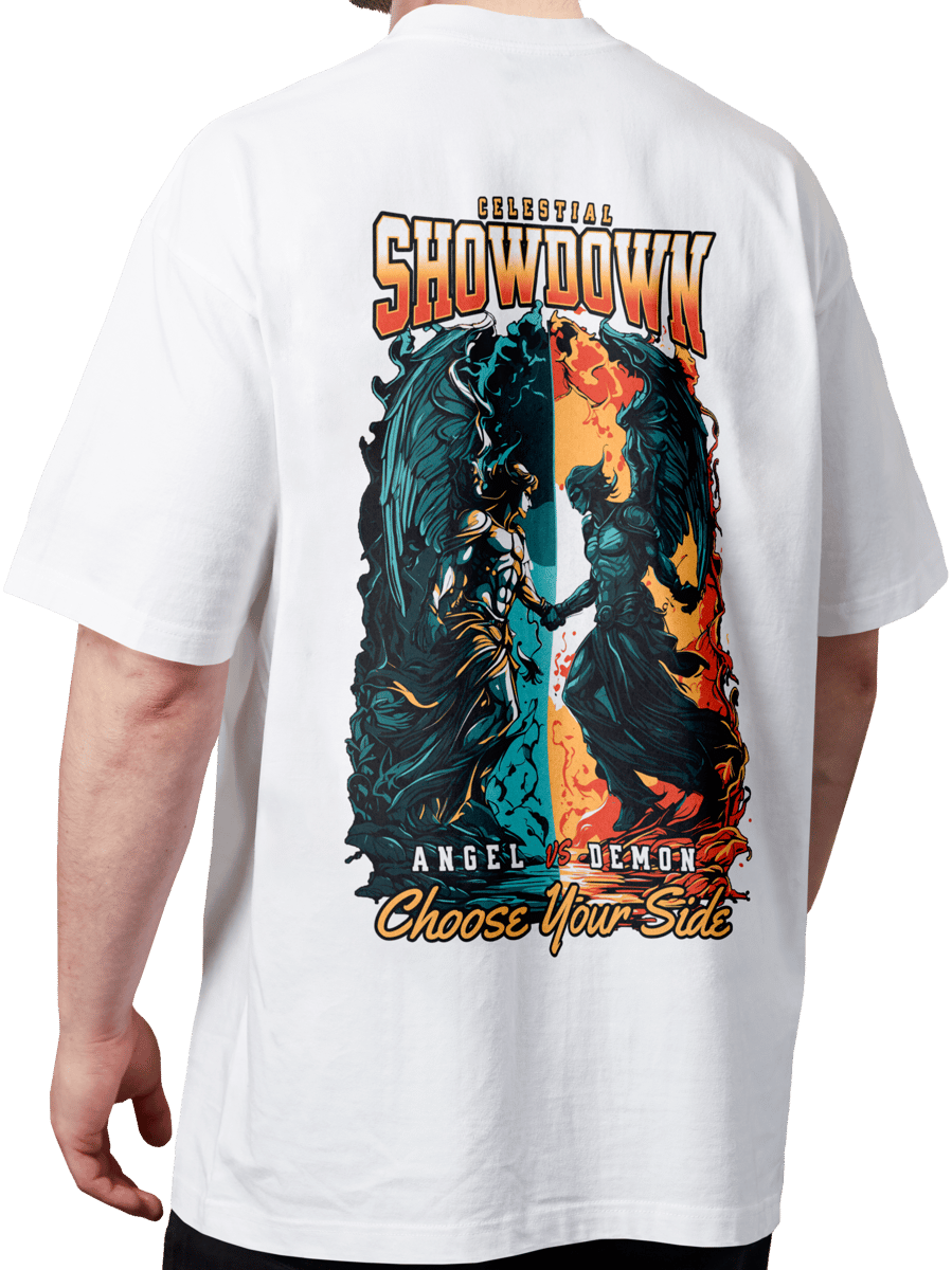 Nome do produto: Oversized Premium - Anjo vs Demonio