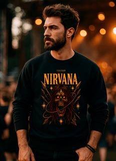 Moletom Nirvana – O Sorriso Torto da Rebeldia