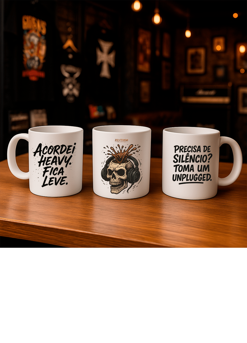 Nome do produto: Caneca Heavy na Veia