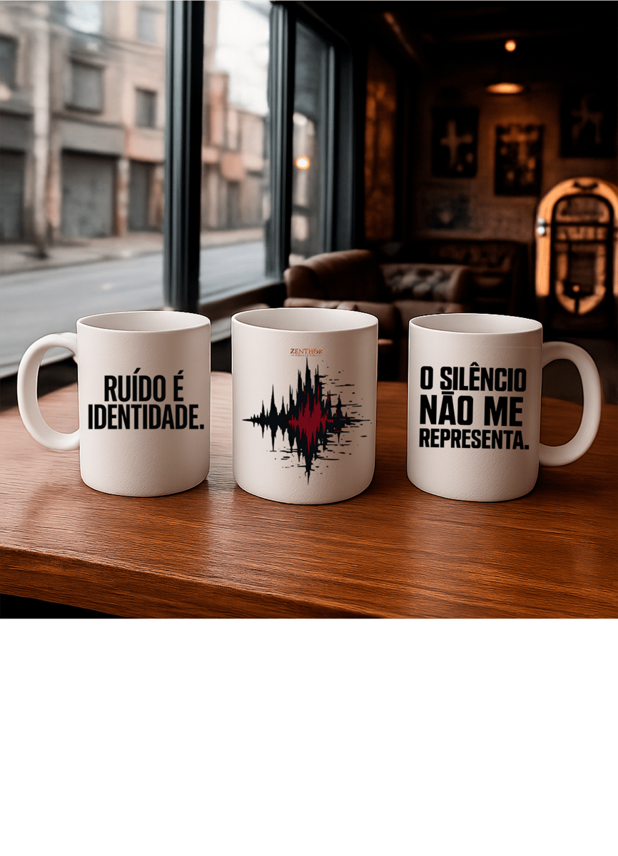 Nome do produto: Caneca – Ruído é Identidade