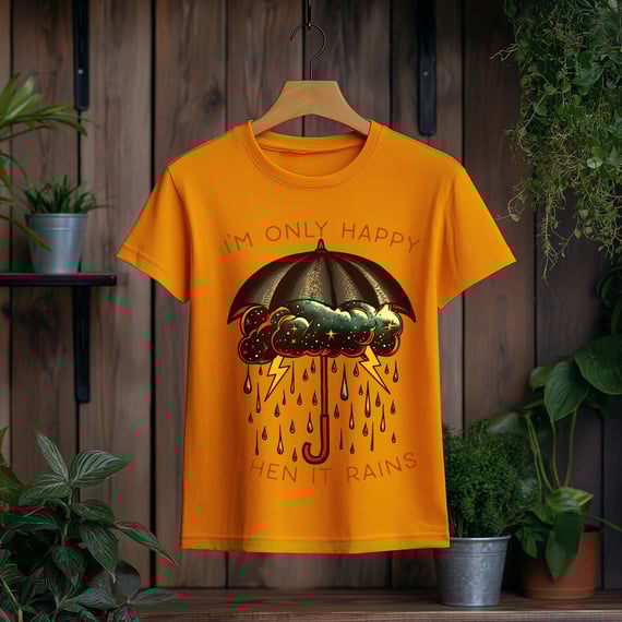 Camiseta Feminina I'm Only Happy When It Rains
