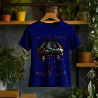 Nome do produto Camiseta Feminina I'm Only Happy When It Rains