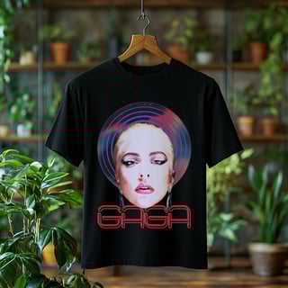 Nome do produto Camiseta Plus Size Lady Gaga