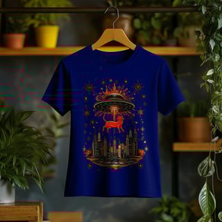 Nome do produto Camiseta Feminina Gatinho Abduzido