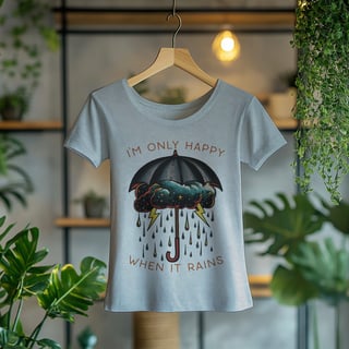 Nome do produto Camiseta Feminina I'm Only Happy When It Rains