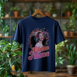 Nome do produto Camiseta Plus Size Clara Nunes