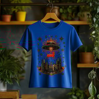 Nome do produto Camiseta Feminina Gatinho Abduzido