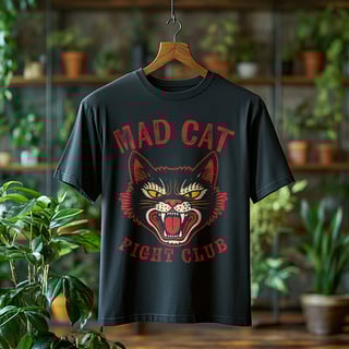 Nome do produto Camiseta Masculina MAD CAT