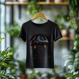 Nome do produto Camiseta Feminina I'm Only Happy When It Rains