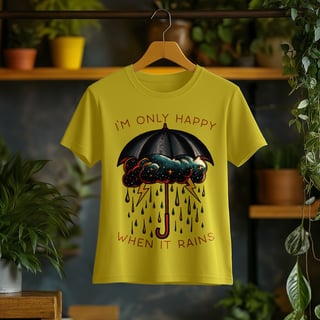 Nome do produto Camiseta Feminina I'm Only Happy When It Rains