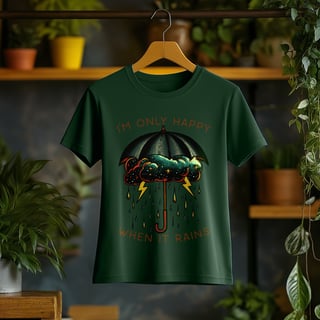 Nome do produto Camiseta Feminina I'm Only Happy When It Rains