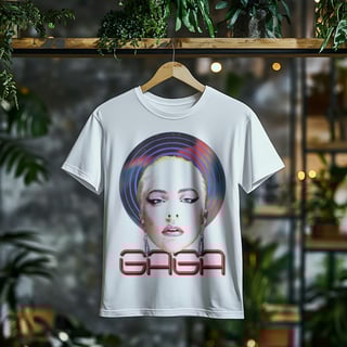 Nome do produto Camiseta Plus Size Lady Gaga